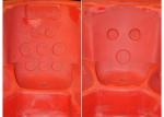 Hand Crafted Hot Tub Mold Fiberglass Material With Reversible Lounges Recliners