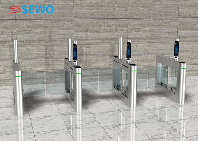 304 Stainless Steel Swing Barrier Gates Fully Automatic Security Gate Office