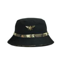 Buy cheap Fashion Style Fishing Sun Bucket Caps Black Decorative Camo Belt Metal Logo product
