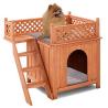 Buy cheap Puppy Dog Wooden Pet House Shelter With Stairs Balcony Indoor Outdoor from wholesalers