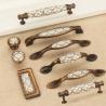 Buy cheap Flower Ceramic Retro Decorative Cupboard Door Handles from wholesalers