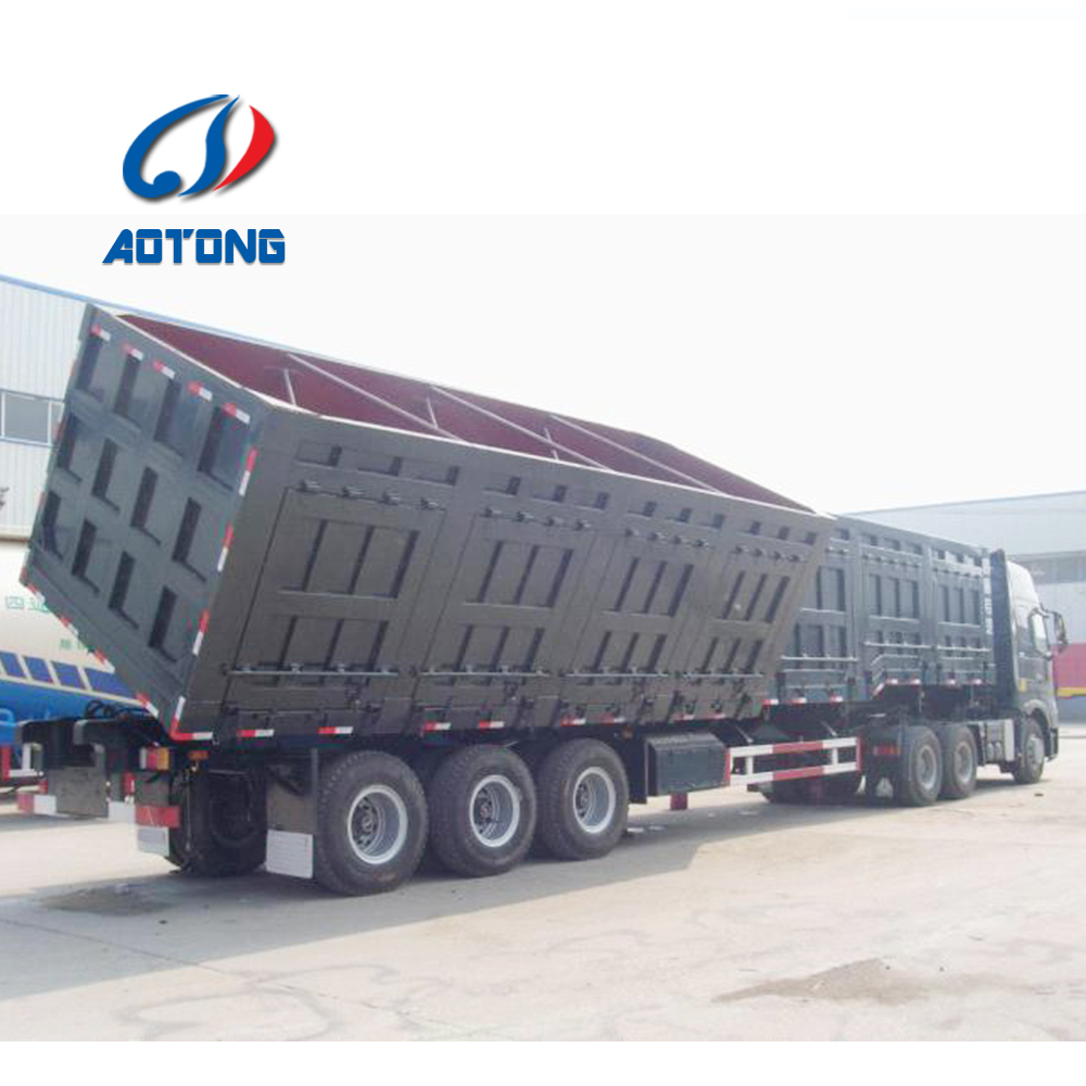40 Ton Dump Truck Tractor Tipper Trailer Semi-Trailer Sales for Tractor Rim 9.00-22.5
