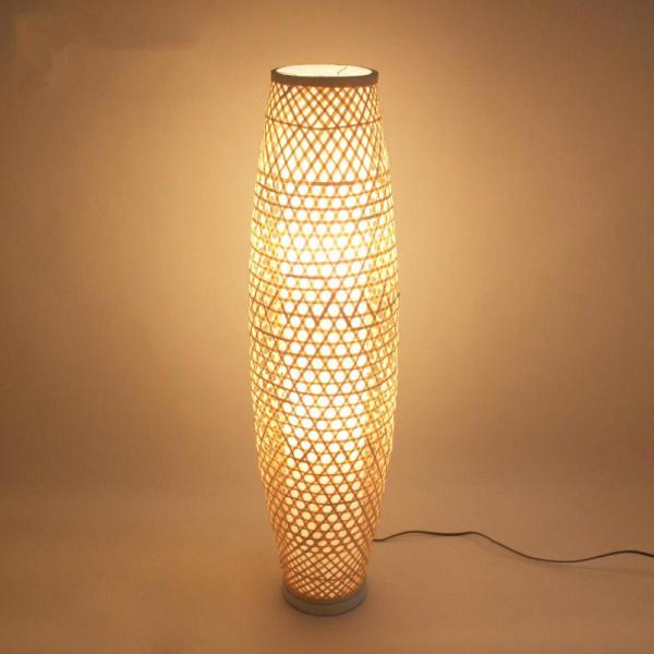 Buy cheap Bamboo Wicker Rattan Shade Vase Floor Lamp Fixture Rustic Asian Japanese Stand light（WH-WFL-05) from wholesalers