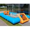 Buy cheap Big Inflatable Sport Games Human Football Court 0.55mm Pvc Material With Blower from wholesalers