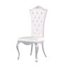 Buy cheap White Modern Crystal PU Leather Dining Chairs 10.5kg 201 Stainless Steel frame from wholesalers