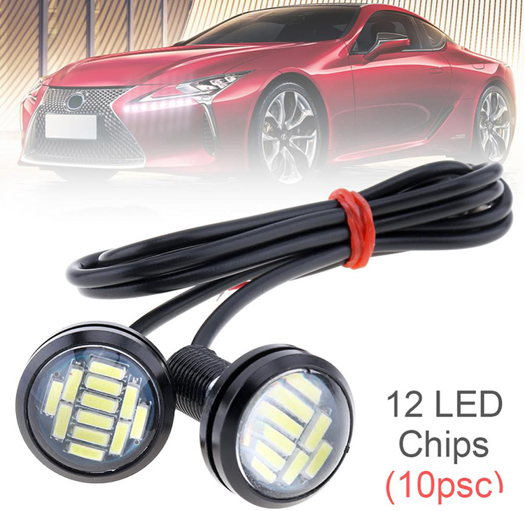 High Power 12v Motorcycle LED Headlights 23MM-4014 Lens Highlight Eagle Eye Led Light