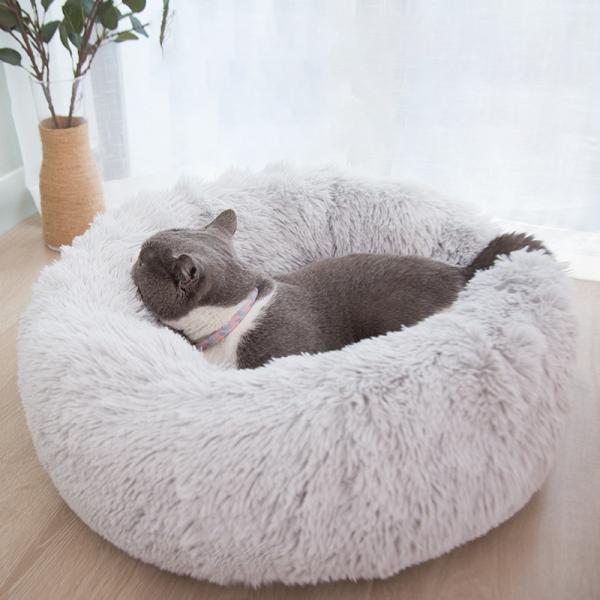 Buy cheap Wholesale Warm Plush Soft Donut Cats Dogs Bed Faux Fur Dog Calming Bed from wholesalers