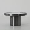 Buy cheap Round White Marble And Metal Accent Table Stainless Steel Base from wholesalers