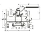 3PC Stainless Steel Flanged End Ball Valve