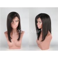 Buy cheap 12'' - 36'' Silky Indian Real Lace Front Vrgin Hair Wigs No Chemical No Fiber product