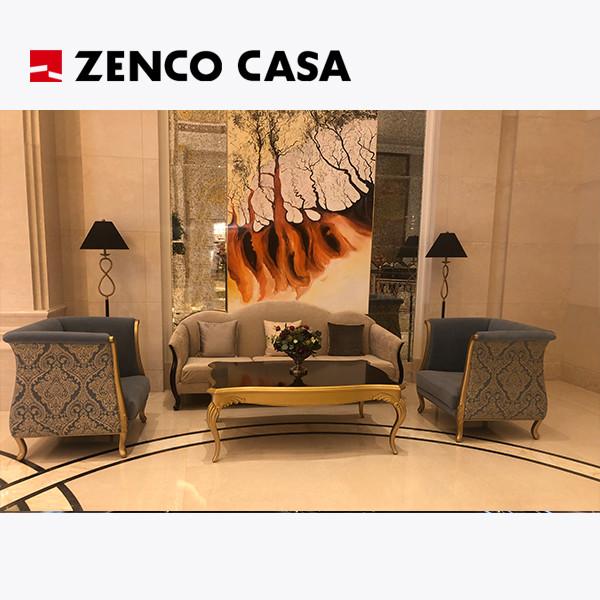 Buy cheap Hotel Lobby Furniture Set European Style Sofa And Coffee Table from wholesalers