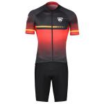 Polyester Mens Short Sleeve Cycling Jersey For Road Bike / Mountain Bike