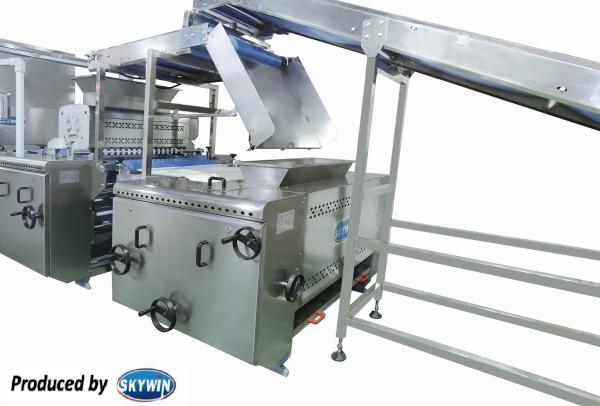 Full Automatic Gas Tunnel Oven Cookie Soft Biscuit Production Line With Sandwich