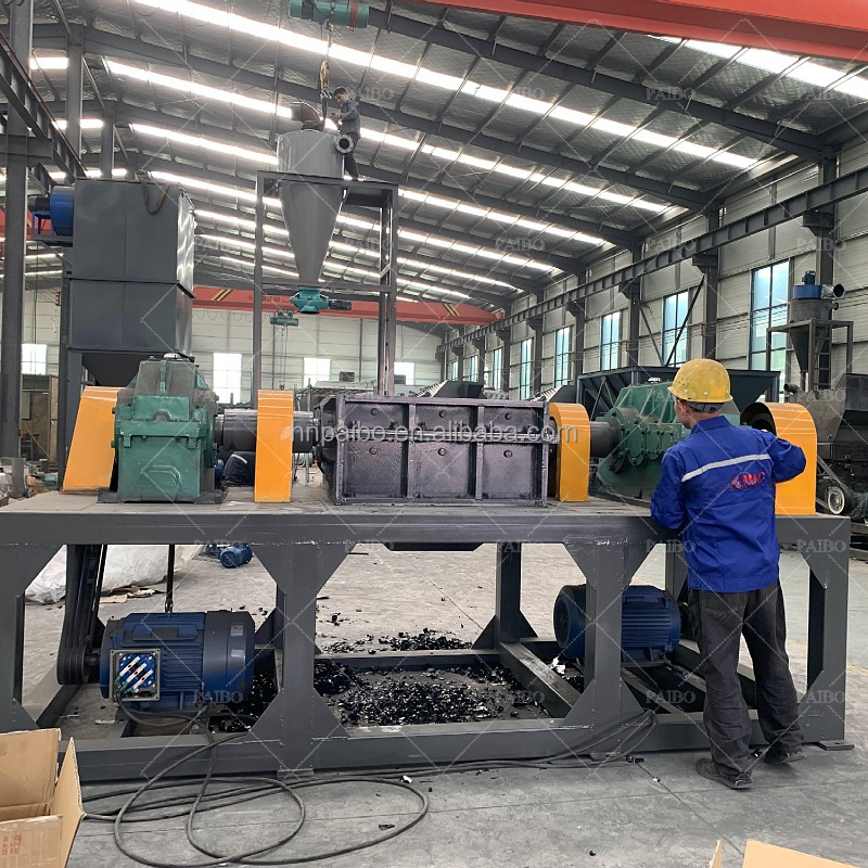 Automatic Cable Granulator Copper Wire Shredder Machinery For Recycle Separate Plastic And Copper
