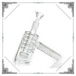 Thick Glass Hammer Bubbler Water Pipe Matrix 6 Arms Percolator Length 6.7 Inches