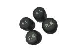 Black Wireless Car Tire Pressure Sensor TPMS With 120mAh Battery
