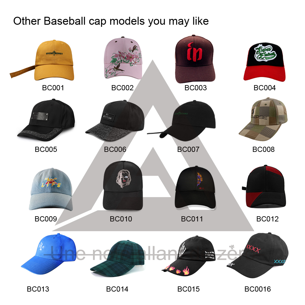 Pure Cotton Six Panel Baseball Caps With Led Lights Built In Flat Or Curved Visor