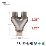 Y-Shaped Three-Way Exhaust Pipe High Quality Exhaust Manifold Auto Catalytic