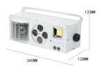 Colorful 4 in1 Effect Laser Strobe Flashlight AC100 - 240V 40W