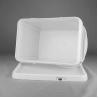 Buy cheap Food Grade 20kg Rectangular Plastic Packaging Drum With Lid And Dual Handles from wholesalers