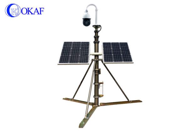 Manual Lifting CCTV Aluminum Telescopic Mast 2.0 Megapixel 1920*1080P With