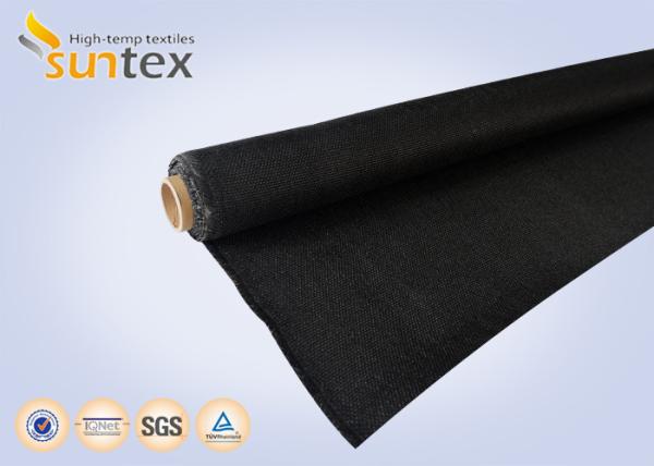 Air Distribution Ducts 0.21mm Black Fire Retardant Fabric Fiberglass Rolls