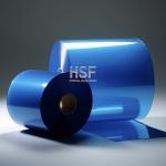 70 μm opaque blue MOPP silicone coated release, for food packaging, lamination,