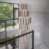 Buy cheap Modern Led Crystal Chandelier For Staircase Lobby Mall Villa Gold loft hanging lamp(WH-NC-84) from wholesalers