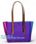 Leisure PVC Purple Handbag For Ladies, Promotional Handbags, Summer Beach Bag