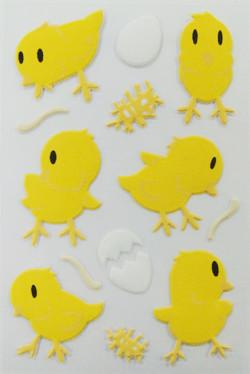 Buy cheap Luminous Yellow Decorative 3d Stickers For Cards / Girls Stationery Non Toxic from wholesalers