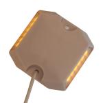 DC12V Plastic Solar LED Road Studs 5000mcd High Intensity Reflective Cast