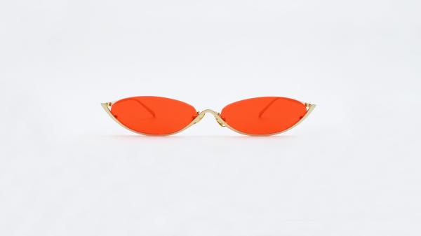 Buy cheap Unisex Vintage Cateye Sunglasses half rims metal Summer Cool party live music Eyeglasses UV 400 from wholesalers