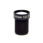 5.4mm 1/2.3" F2.5 12MP 60Degrees S Mount 4K Low Distortion Lens