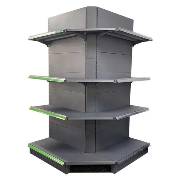 Buy cheap Xingye Factory Custom Size Color Pharmacy shelves supermarket shelves outcorner retail store wall shelves from wholesalers