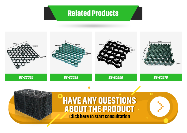 4 Quantity per Square Meter HDPE Parking Reinforcement Grid for Driveway and Parking