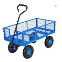 Buy cheap 17KG Capacity Heavy Duty Mesh Metal Garden Trolley For Outdoor product