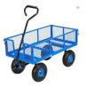 Buy cheap Mesh Sides Steel Heavy Duty Yard Wagon Convenient For Industrial And Shopping from wholesalers