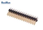 Brass PA6T 180° Straight Pin Header Connector 2.54mm UL94V-0 Double Row