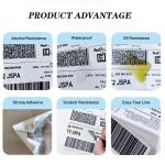 100mm*150mm adhesive waybill adhesive thermal label blank label in roll with
