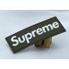 Buy cheap Embossed PVC Rubber Label Silicone Supreme T Shirt Label Flat Color Separation from wholesalers