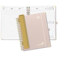 Buy cheap Leatherette Custom Hardcover Planner Jul. 2023 Jun. 2023 Light Pink product