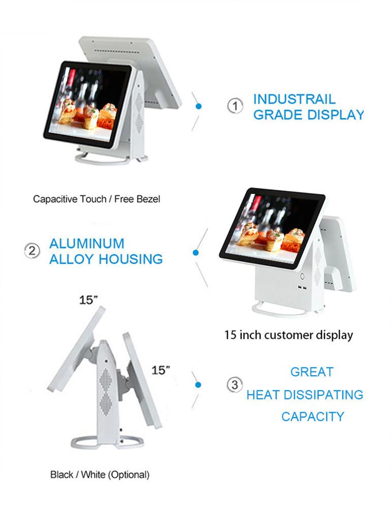 All In One Touch Screen Pos System , Pos Computer System For Supermarket