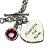 Buy cheap 0.72X0.6in 0.7oz Sterling Silver Personalized Bracelet Stainless Silver S925 Heart Shaped Bracelets from wholesalers