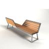 Buy cheap Commercial 150cm Steel And Wood Public Art Benches from wholesalers
