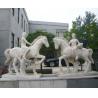 Buy cheap Stone carving figure sculpture white marble girl statue riding horse statue,stone carving supplier from wholesalers