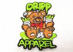 Kids Clothes Cute Embroidery Patches Bear Logo Embroidered Iron On Appliques