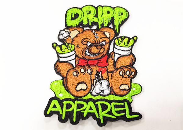 Buy cheap Kids Clothes Cute Embroidery Patches Bear Logo Embroidered Iron On Appliques from wholesalers