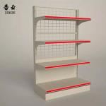 Factory custom color size metal single white rak gondola supermarket