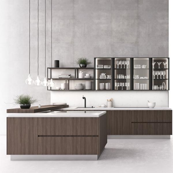 Buy cheap Plywood American Style PVC Kitchen Cabinets PVC Cupboard Kitchen from wholesalers