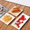 Buy cheap Square Take Away Paper Plates White Paper Food Containers Oil Free from wholesalers